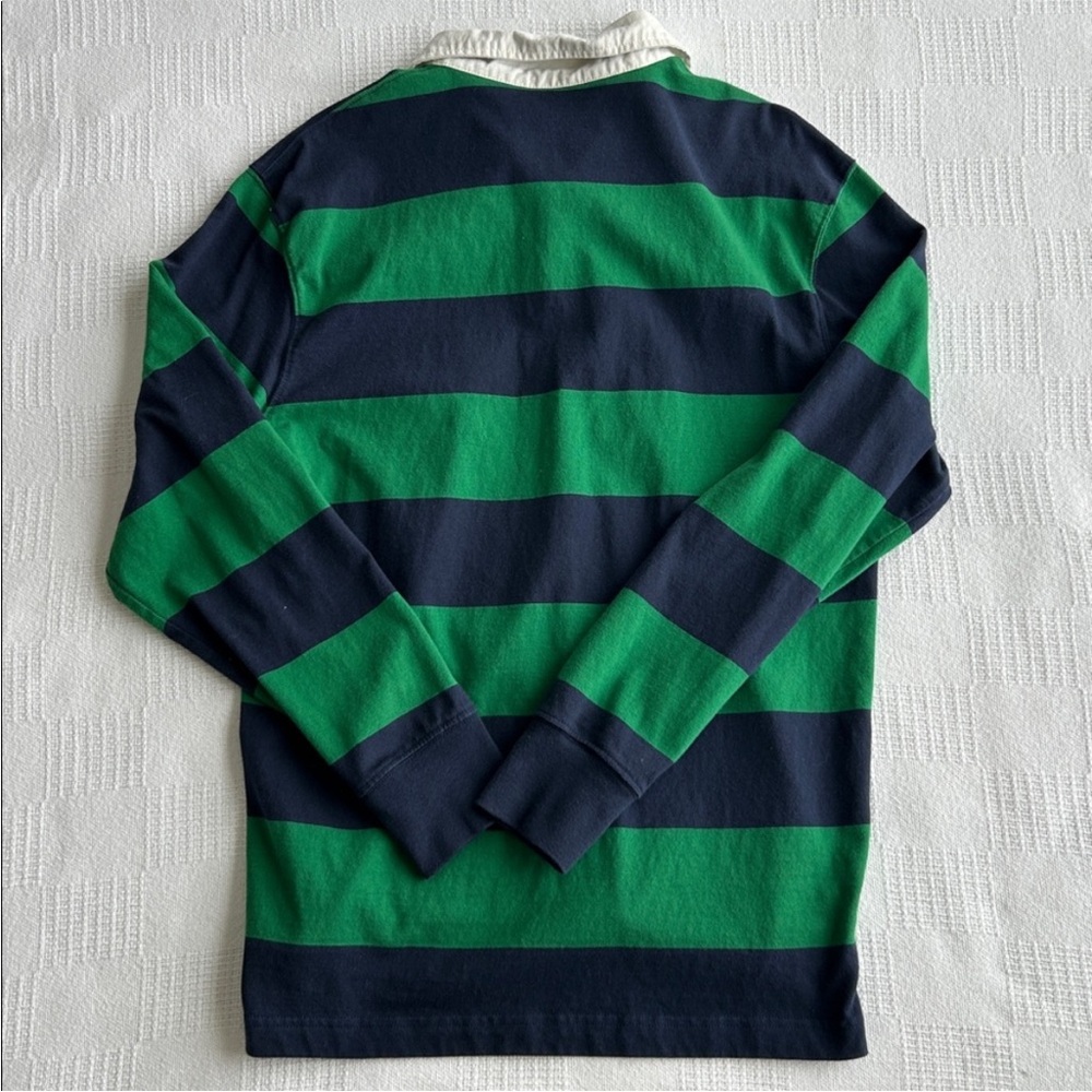 J.Crew Factory Men’s Green and Blue Rugby shirt
size Medium - Picture 6 of 6